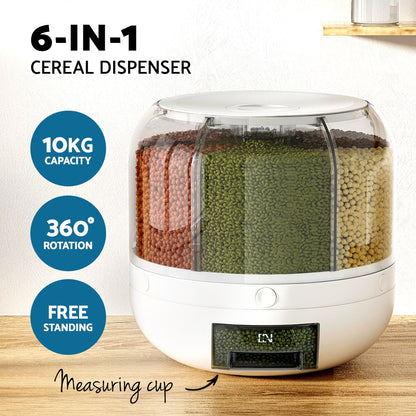 5-Star Chef Cereal Dispenser Grain Container 7KG