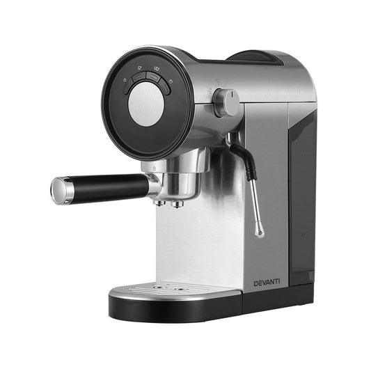 Devanti 20 Bar Coffee Machine Espresso Cafe Maker