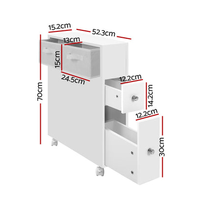 Artiss Bathroom Cabinet Storage Toilet Organiser