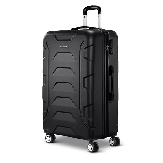 Wanderlite 28" 75cm Luggage Trolley Travel Suitcase Set TSA Hard Case Lightweight Strap