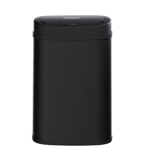 Devanti 50L Sensor Bin Motion Rubbish Automatic Black