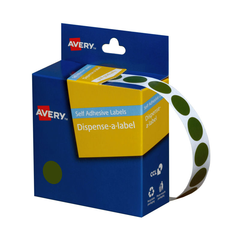 AVERY Display 14mm Green Roll1050