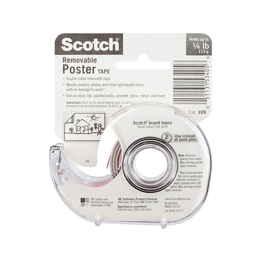 SCOTCH Poster Tape 109 19mm Box of 6