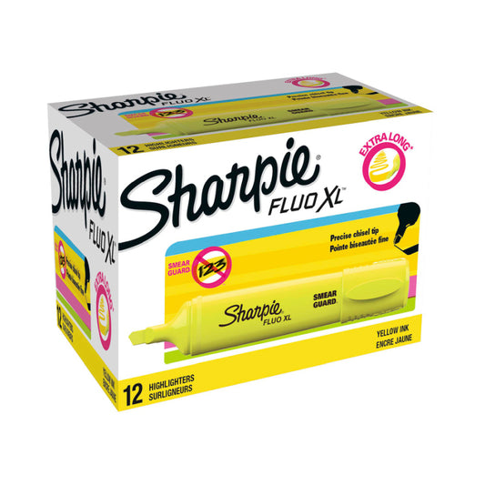 SHARPIE FluoXL Hiliter Yw Box of 12