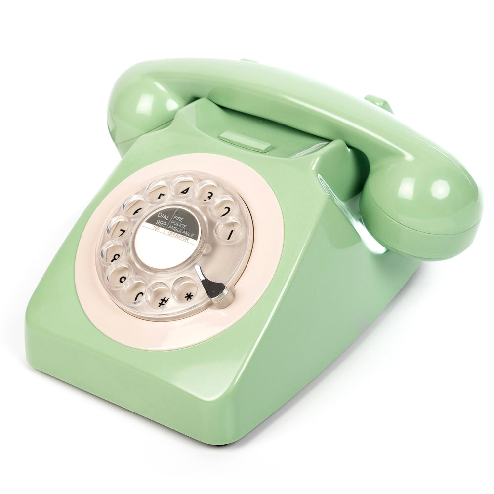 GPO RETRO GPO 746 ROTARY TELEPHONE - GREEN