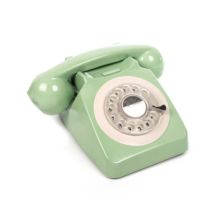 GPO RETRO GPO 746 ROTARY TELEPHONE - GREEN