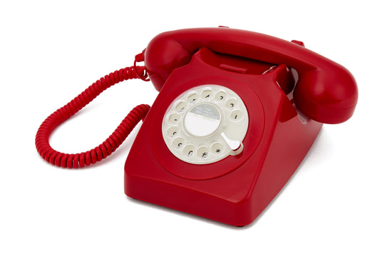 GPO RETRO GPO 746 ROTARY TELEPHONE - RED