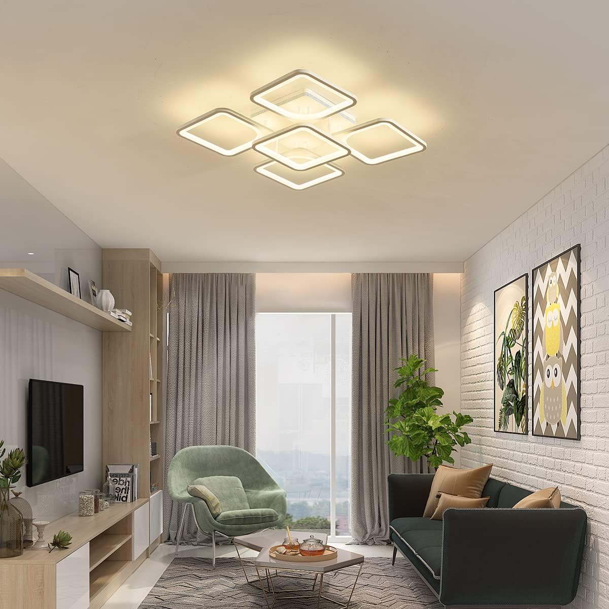 Modern LED Ceiling Light Remote Control (60 cm)