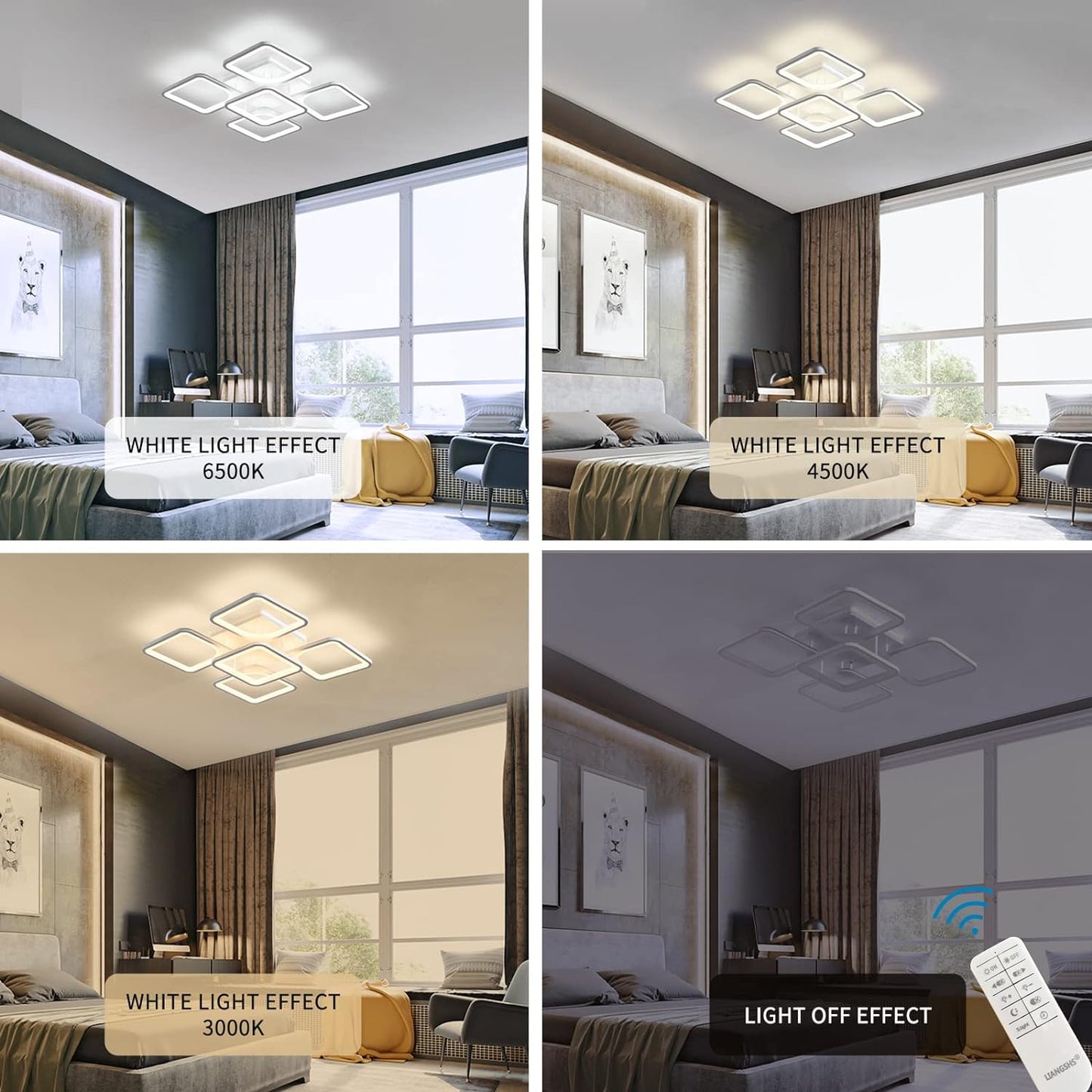 Modern LED Ceiling Light Remote Control (60 cm)