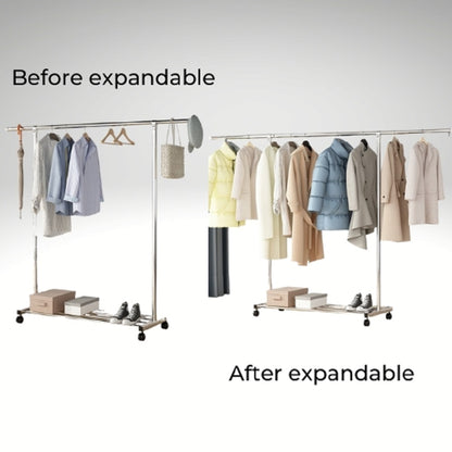 Ekkio Clothes Rack Stainless Steel One Rail