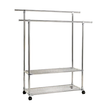 Ekkio Clothes Rack Stainless Steel Two Rail