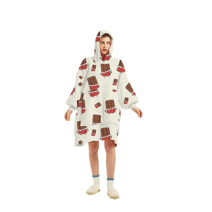 GOMINIMO Hoodie Blanket (Adult Chocolate)