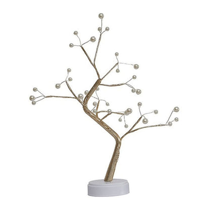 GOMINIMO Wood Desk Lamp Bonsai Lighted Tree