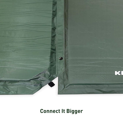 KILIROO Inflating Camping Mat with Pillow - Army Green