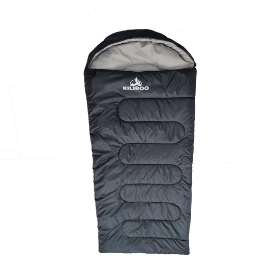 KILIROO Sleeping Bag 350GSM Black