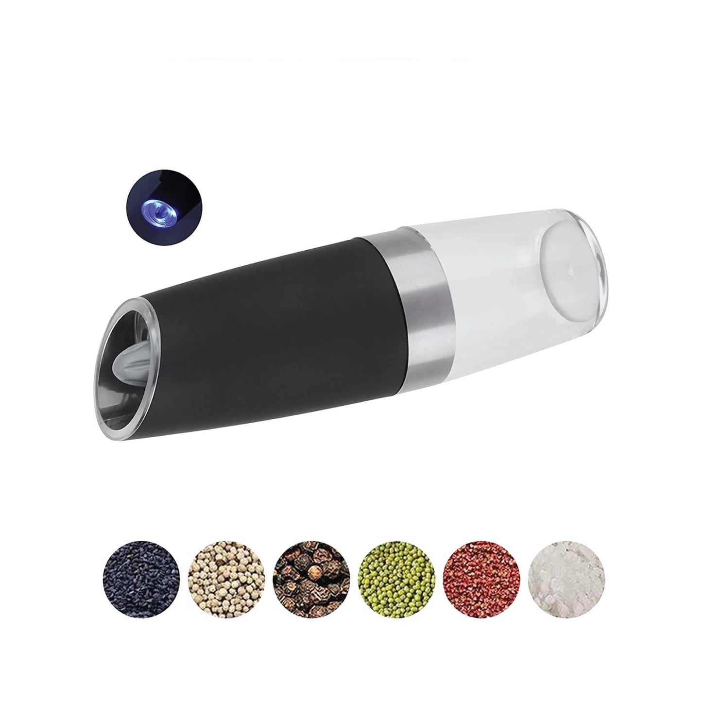 Automatic Gravity Electric Salt and Pepper Grinder - Battery Operated Shaker Mill