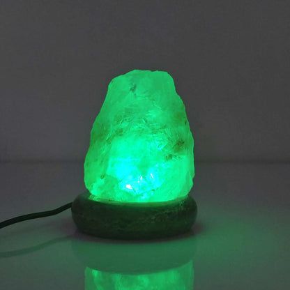 USB Colour Changing Salt Himalayan Lamp - Natural Shape Pink Rock LED Light