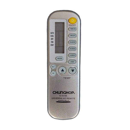 Air Conditioner AC Remote Control Silver - For OPAL PANDA PEREG PILOT QIXING