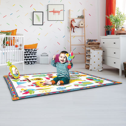 Yookidoo Fiesta Kids Baby Activity Playmat To Bag With Musical Rattle Padded