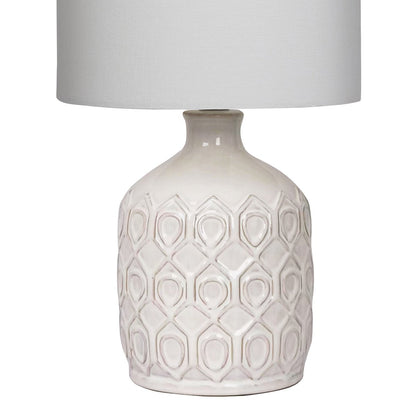 Sarantino Ceramic Table Lamp In Cream