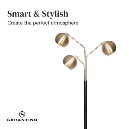 Sarantino Adjustable 3-Arm Arc Lamp