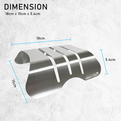 Combo Medium Stainless Steel Chopping Cutting Board + Chopping Boards Holder