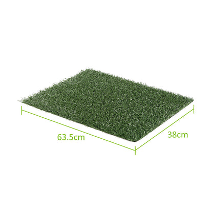 2 Grass Mat 63.5cm x 38cm for Pet Dog Potty Tray Training Toilet