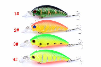 4x 7.5cm Popper Crank Bait Fishing Lure Lures Surface Tackle Saltwater