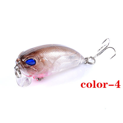 6x Popper Crank 5.1cm Fishing Lure Lures Surface Tackle Fresh Saltwater