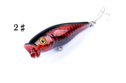 5X 7.5cm Popper Poppers Fishing Lure Lures Surface Tackle Fresh Saltwater