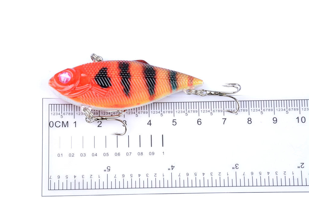 6x 6.5cm Vib Bait Fishing Lure Lures Hook Tackle Saltwater