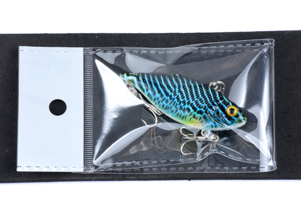 6x 6.5cm Vib Bait Fishing Lure Lures Hook Tackle Saltwater