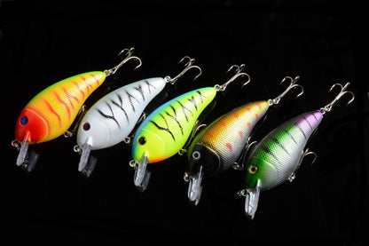 5x 8.5cm Popper Crank Bait Fishing Lure Lures Surface Tackle Saltwater