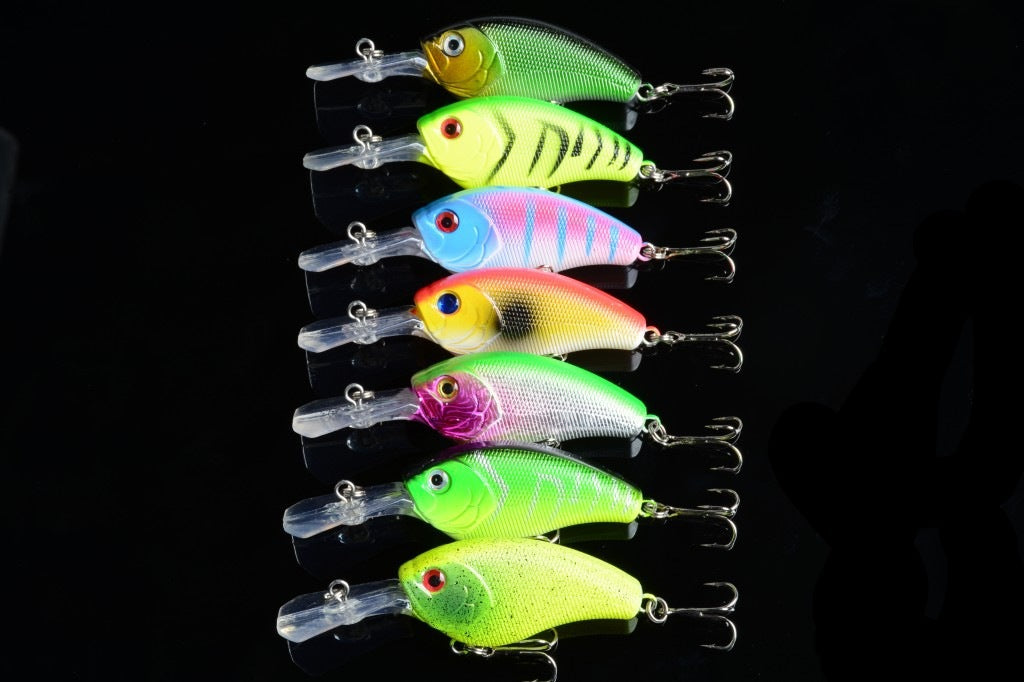 7x 9cm Popper Crank Bait Fishing Lure Lures Surface Tackle Saltwater