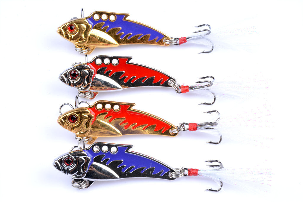 4X 8g Fishing Switchblade Blade VIBE VIB Metal Lures 50mm