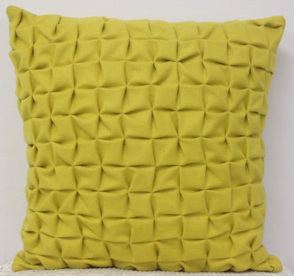 Flux Mustard Yellow 3D Textured Cushion Cover