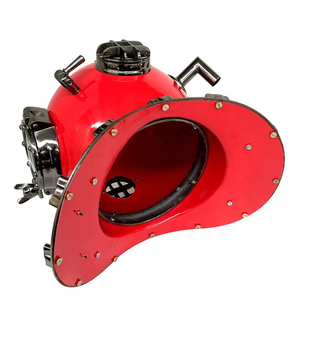 US Navy Mark V Diving Helmet – Red