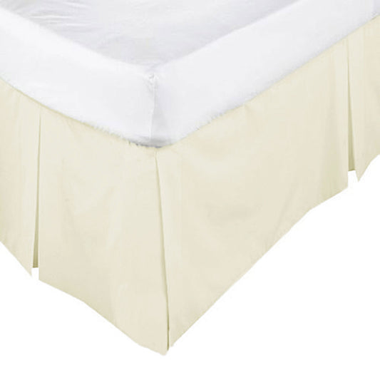 ASSUN Box Pleated Valance Ecru KING