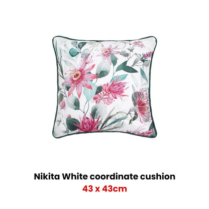 Bianca Nikita White Square Filled Cushion