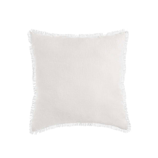 Vintage Design Homewares White French Linen Filled Cushion Square - 55cm x 55cm