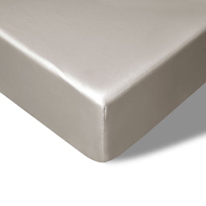 Accessorize 400TC Stone Bamboo Cotton Fitted Sheet 40cm Wall Queen