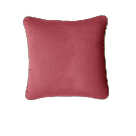 J Elliot Home Gabriel 100% Cotton Cushion Cover 43 x 43 cm Cranberry