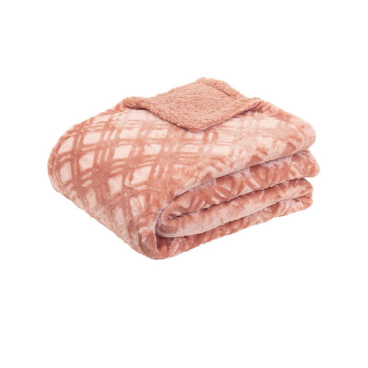 J.Elliot Home Vida Microplush Throw Clay Pink