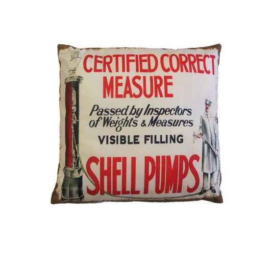 Australian Mancave Retro Cushion Shell Pumps 40 x 40 cm