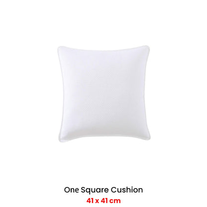 Private Collection Cornell White Square Filled Cushion 41 x 41cm