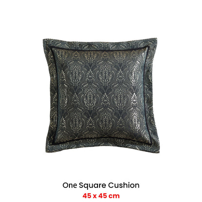 Davinci Valencia Emerald Square Filled Cushion 45 x 45cm