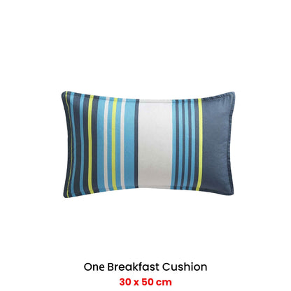 Logan and Mason Zayn Blue Breakfast Filled Cushion 30 x 50cm