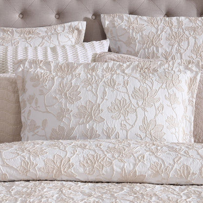 Private Collection Bloom Stone Quilt Cover Set Cotton Yarn Dyed Jacquard King