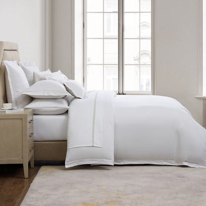 Private Collection 600TC Santiago Stone Cotton Sateen Quilt Cover Set King