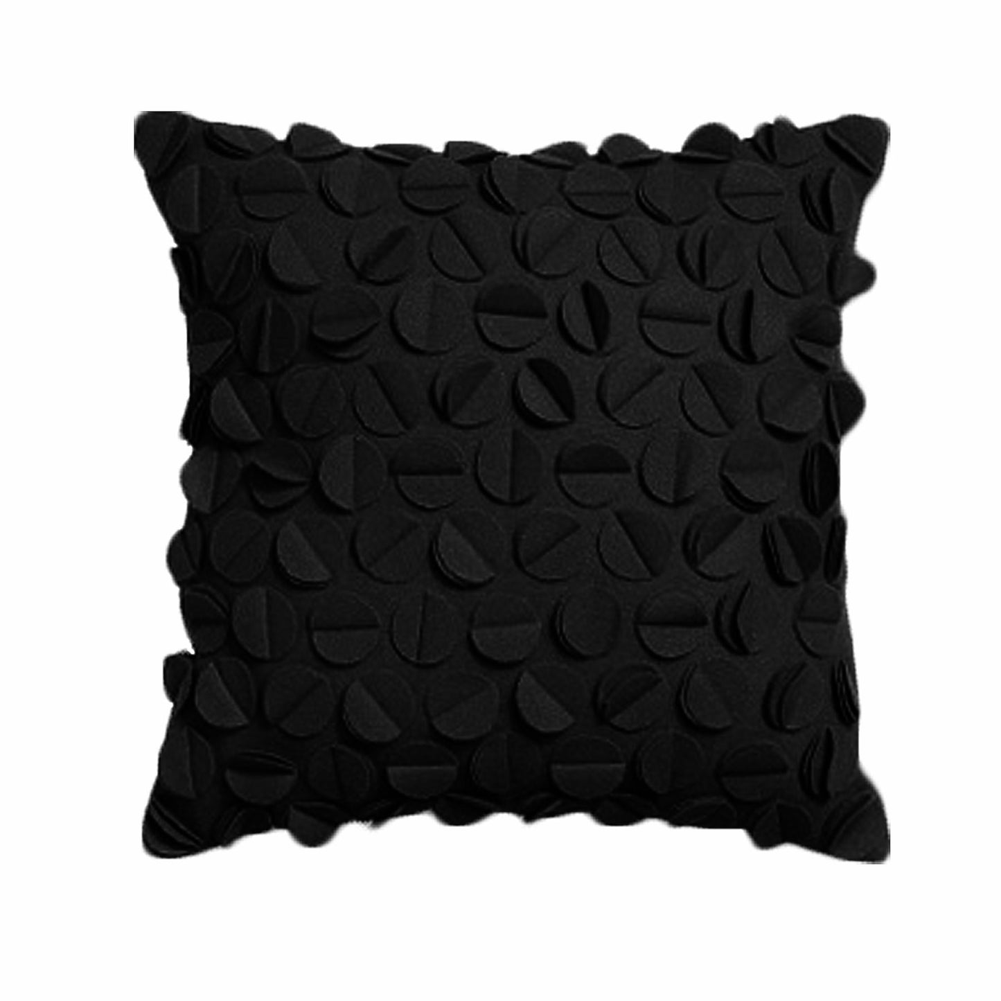 Rapee Petal Filled Cushion - Black